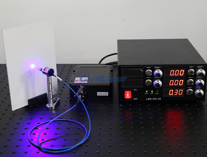 10W RGB laser coupled fiber